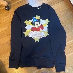 Disney Black Sweater with Mickey Mouse Design